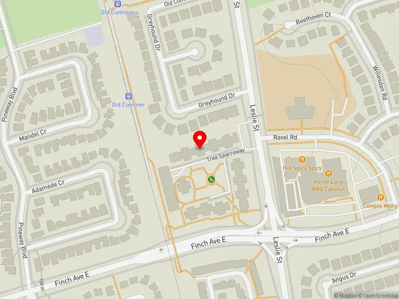 RentSafeTO apartment evaluation map view of 6 TREE SPARROWAY in Don Valley North, Toronto
