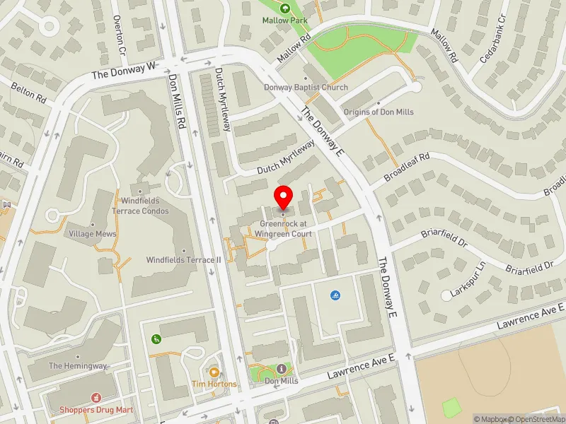 RentSafeTO apartment evaluation map view of 6 WINGREEN CRT in Don Valley East, Toronto