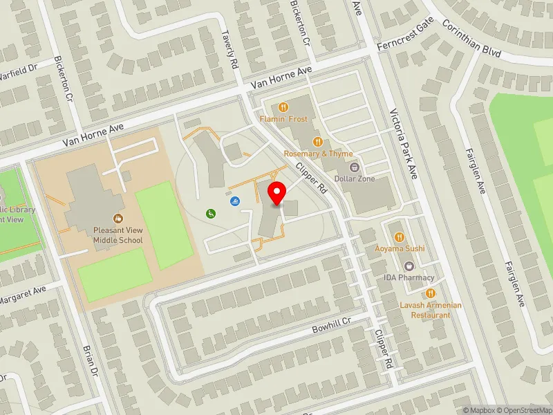 RentSafeTO apartment evaluation map view of 60 CLIPPER RD in Don Valley North, Toronto
