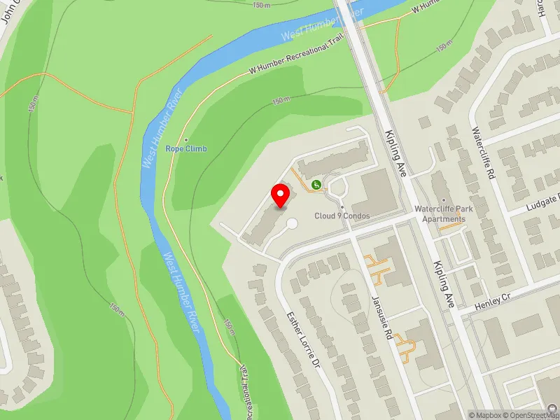 RentSafeTO apartment evaluation map view of 60 ESTHER LORRIE DR in Etobicoke North, Toronto