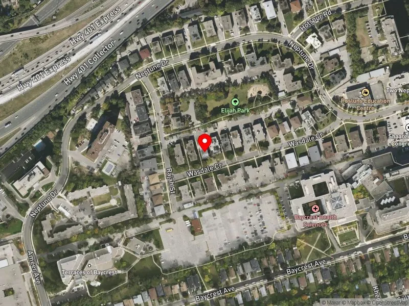 RentSafeTO apartment evaluation satellite view of 60 WASDALE CRES in Eglinton-Lawrence, Toronto