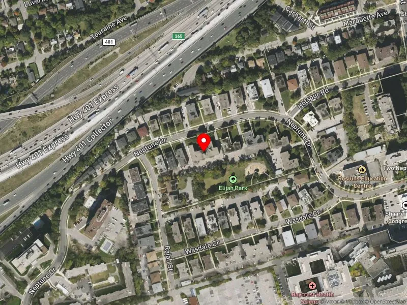 RentSafeTO apartment evaluation satellite view of 61 NEPTUNE DR in Eglinton-Lawrence, Toronto
