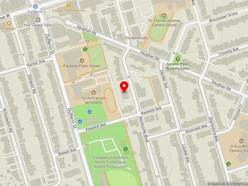 RentSafeTO apartment evaluation map view of 620 NORTHCLIFFE BLVD in Toronto-St. Paul's, Toronto