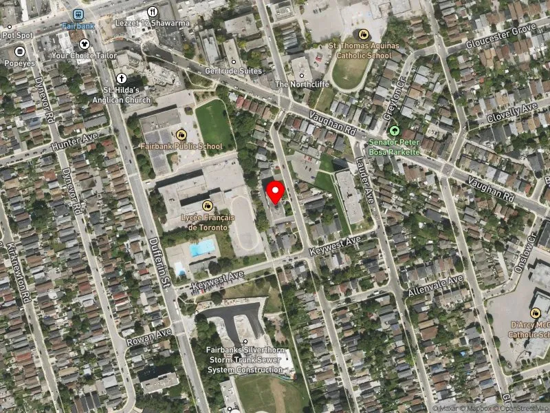 RentSafeTO apartment evaluation satellite view of 620 NORTHCLIFFE BLVD in Toronto-St. Paul's, Toronto