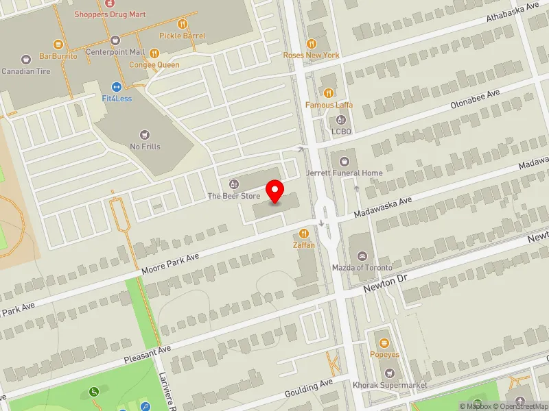RentSafeTO apartment evaluation map view of 6210 YONGE ST in Willowdale, Toronto