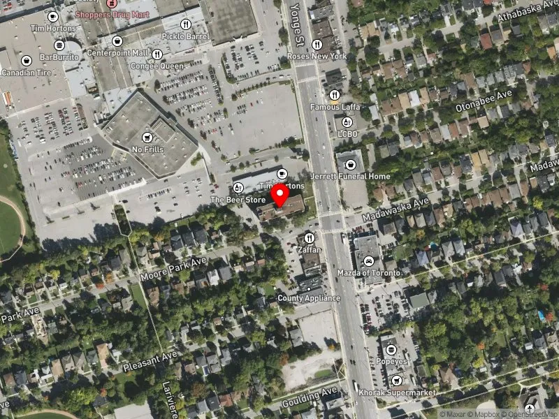 RentSafeTO apartment evaluation satellite view of 6210 YONGE ST in Willowdale, Toronto