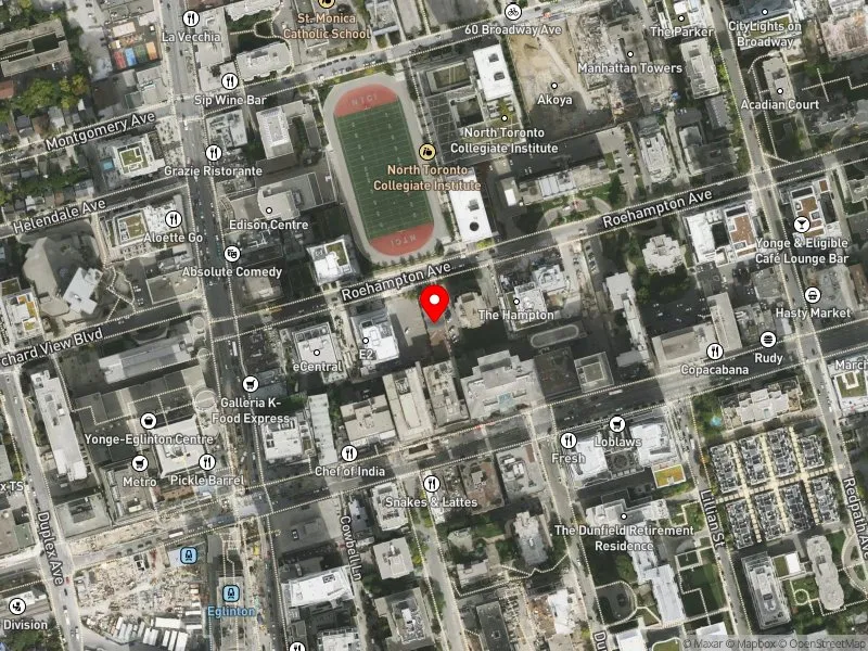 RentSafeTO apartment evaluation satellite view of 63 ROEHAMPTON AVE in Toronto-St. Paul's, Toronto