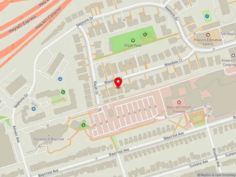 RentSafeTO apartment evaluation map view of 63 WASDALE CRES in Eglinton-Lawrence, Toronto