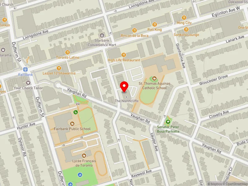 RentSafeTO apartment evaluation map view of 633 NORTHCLIFFE BLVD in Toronto-St. Paul's, Toronto