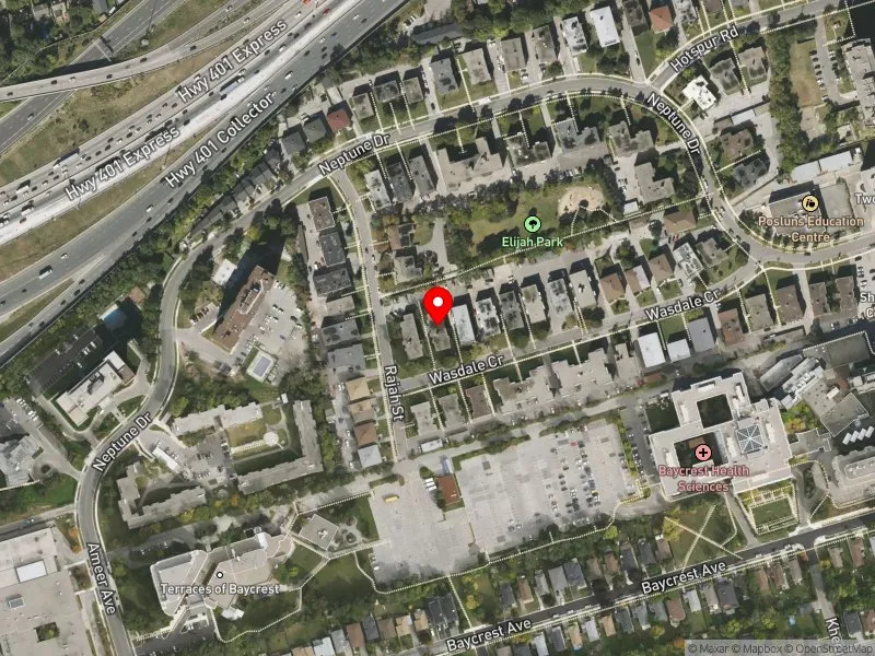RentSafeTO apartment evaluation satellite view of 64 WASDALE CRES in Eglinton-Lawrence, Toronto