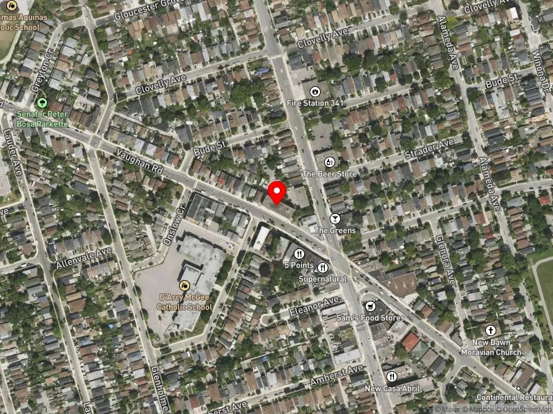 RentSafeTO apartment evaluation satellite view of 641 VAUGHAN RD in Toronto-St. Paul's, Toronto