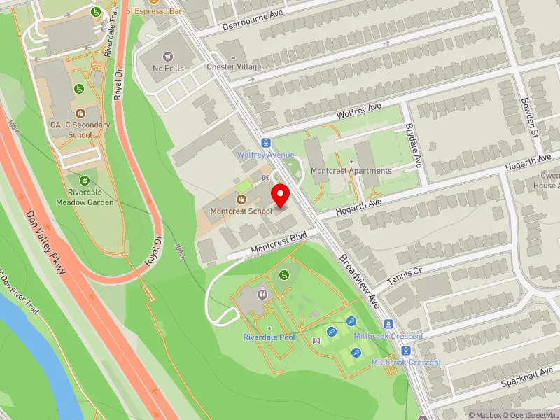 RentSafeTO apartment evaluation map view of 648 BROADVIEW AVE in Toronto-Danforth, Toronto