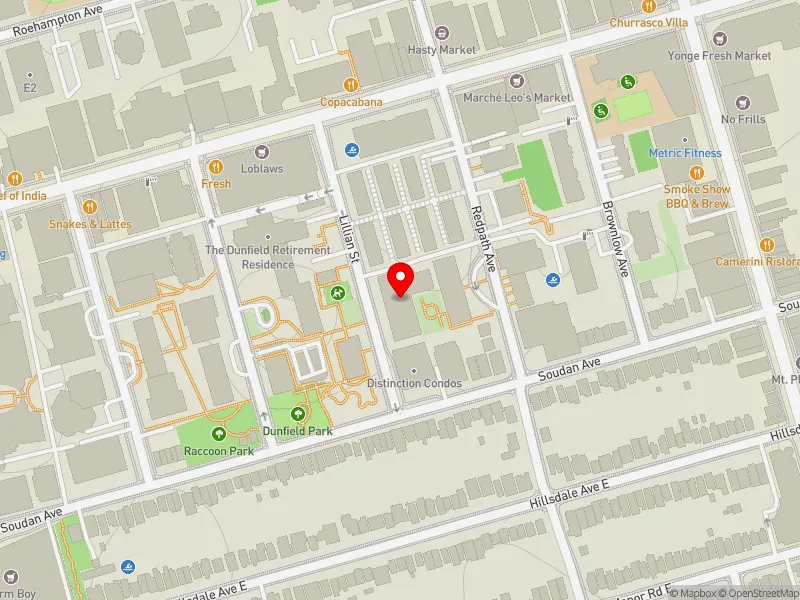 RentSafeTO apartment evaluation map view of 65 LILLIAN ST in Toronto-St. Paul's, Toronto