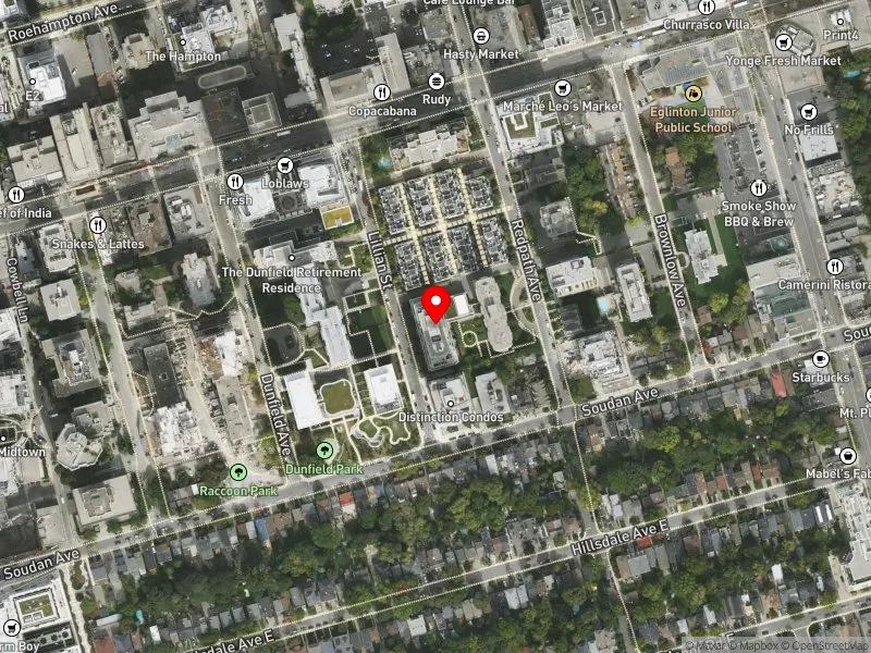 RentSafeTO apartment evaluation satellite view of 65 LILLIAN ST in Toronto-St. Paul's, Toronto