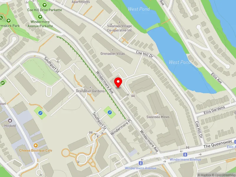 RentSafeTO apartment evaluation map view of 65 WINDERMERE AVE in Parkdale-High Park, Toronto