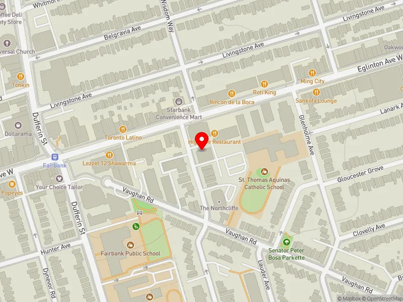 RentSafeTO apartment evaluation map view of 659 NORTHCLIFFE BLVD in Toronto-St. Paul's, Toronto
