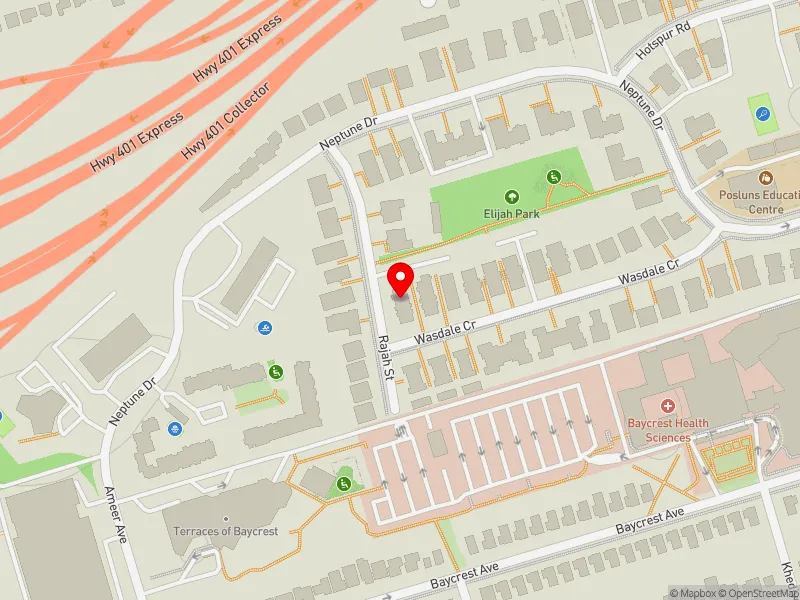RentSafeTO apartment evaluation map view of 66 WASDALE CRES in Eglinton-Lawrence, Toronto