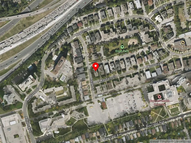 RentSafeTO apartment evaluation satellite view of 66 WASDALE CRES in Eglinton-Lawrence, Toronto