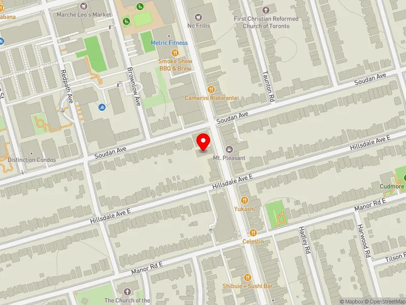 RentSafeTO apartment evaluation map view of 676 MOUNT PLEASANT RD in Toronto-St. Paul's, Toronto