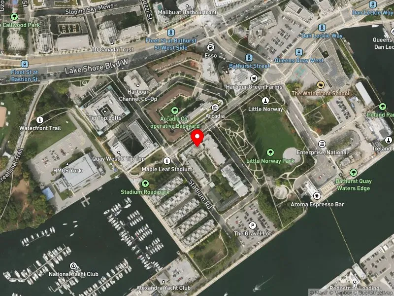 RentSafeTO apartment evaluation satellite view of 679 QUEENS QUAY W in Spadina-Fort York, Toronto