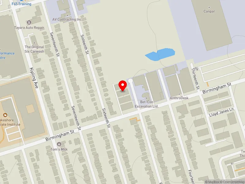 RentSafeTO apartment evaluation map view of 68 FIFTEENTH ST in Etobicoke-Lakeshore, Toronto