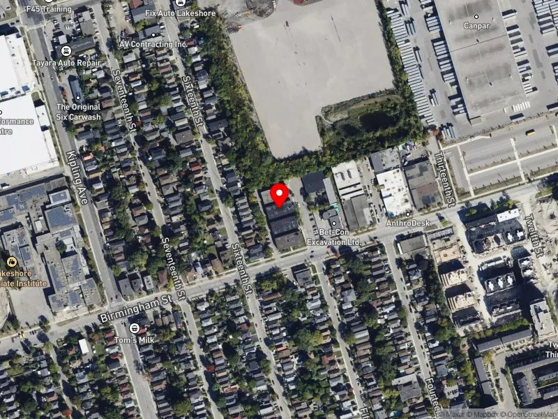 RentSafeTO apartment evaluation satellite view of 68 FIFTEENTH ST in Etobicoke-Lakeshore, Toronto