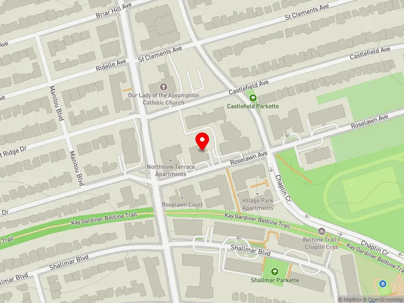 RentSafeTO apartment evaluation map view of 680 ROSELAWN AVE in Eglinton-Lawrence, Toronto