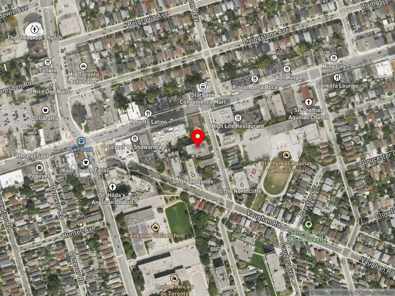 RentSafeTO apartment evaluation satellite view of 682 NORTHCLIFFE BLVD in Toronto-St. Paul's, Toronto