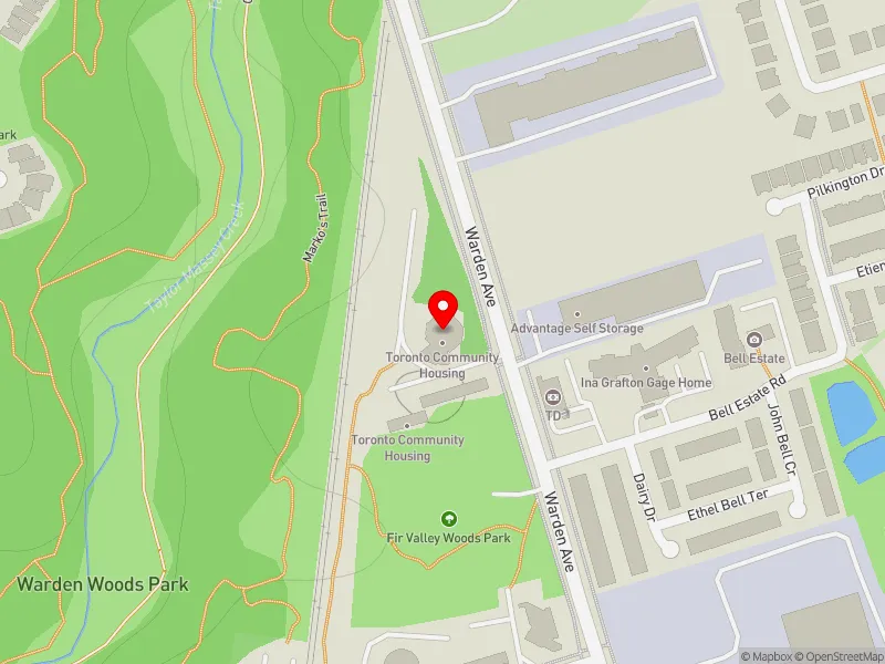 RentSafeTO apartment evaluation map view of 682 WARDEN AVE in Scarborough Southwest, Toronto