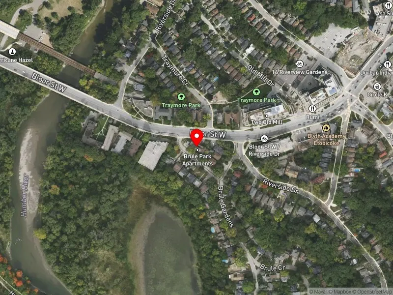 RentSafeTO apartment evaluation satellite view of 7 BRULE TER in Parkdale-High Park, Toronto