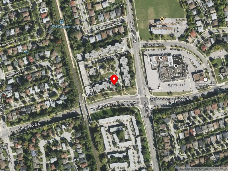 RentSafeTO apartment evaluation satellite view of 7 FIELD SPARROWAY in Don Valley North, Toronto