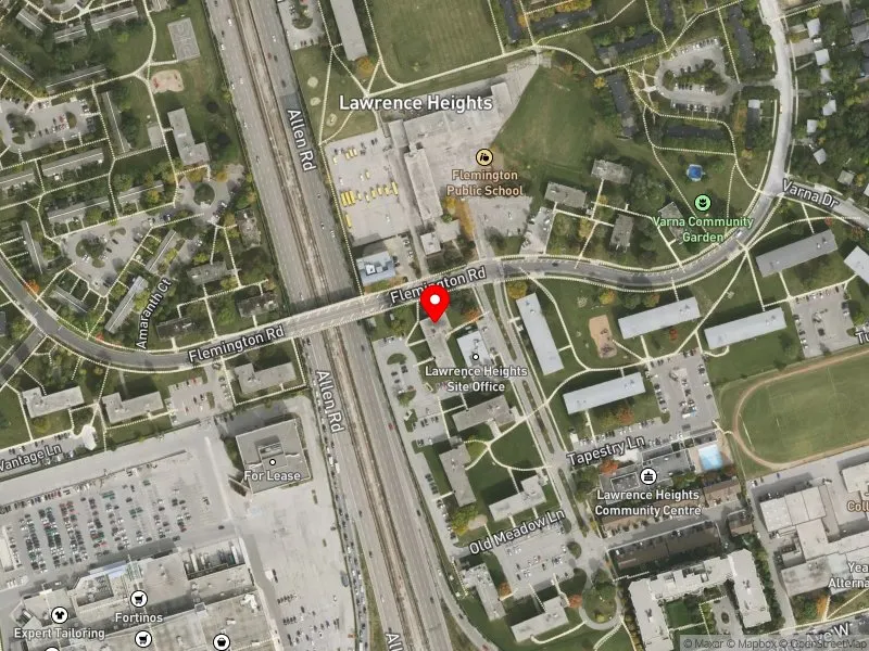 RentSafeTO apartment evaluation satellite view of 7 FLEMINGTON RD in Eglinton-Lawrence, Toronto