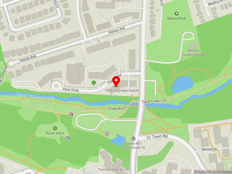 RentSafeTO apartment evaluation map view of 7 PARK VISTA in Beaches-East York, Toronto