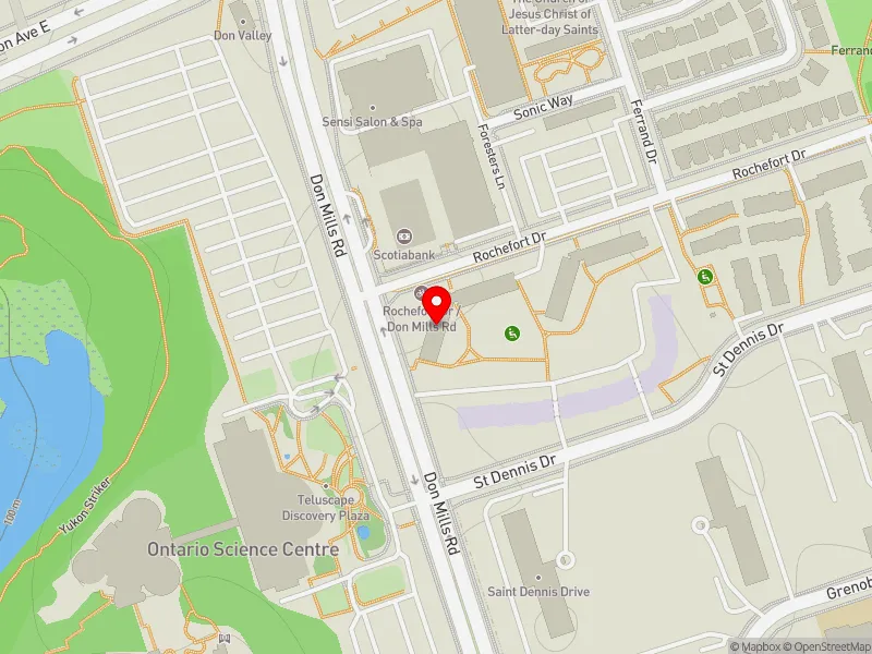 RentSafeTO apartment evaluation map view of 7 ROCHEFORT in Don Valley East, Toronto