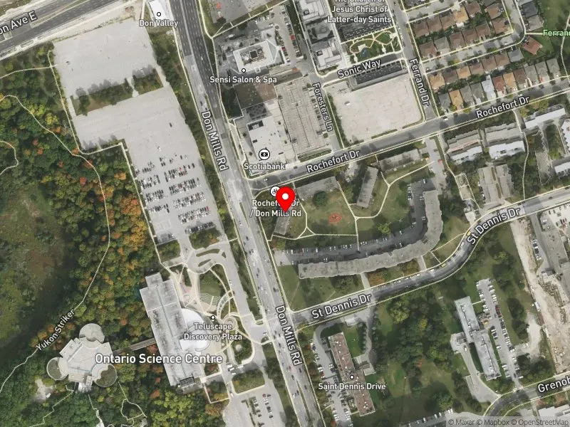 RentSafeTO apartment evaluation satellite view of 7 ROCHEFORT in Don Valley East, Toronto