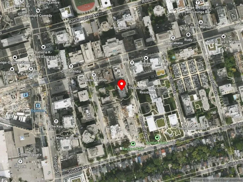 RentSafeTO apartment evaluation satellite view of 70 DUNFIELD AVE in Toronto-St. Paul's, Toronto