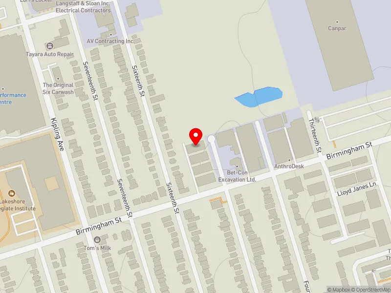 RentSafeTO apartment evaluation map view of 70 FIFTEENTH ST in Etobicoke-Lakeshore, Toronto