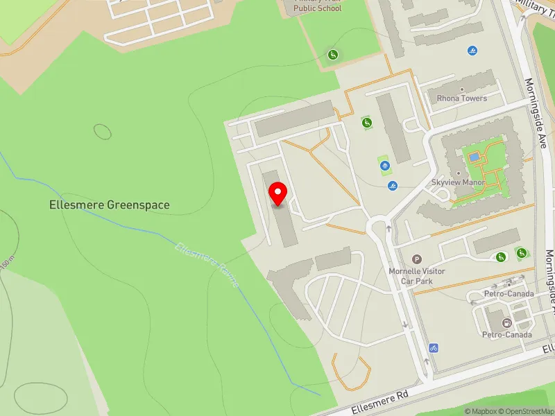 RentSafeTO apartment evaluation map view of 70 MORNELLE CRT in Scarborough-Guildwood, Toronto