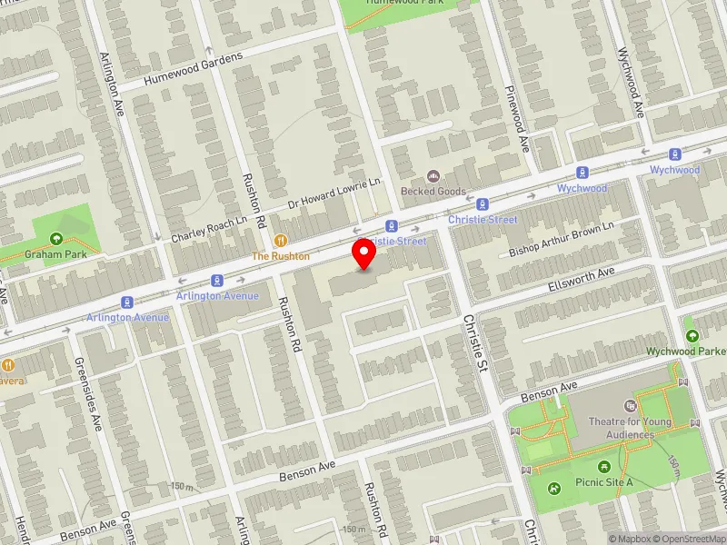 RentSafeTO apartment evaluation map view of 707 ST CLAIR AVE W in Toronto-St. Paul's, Toronto