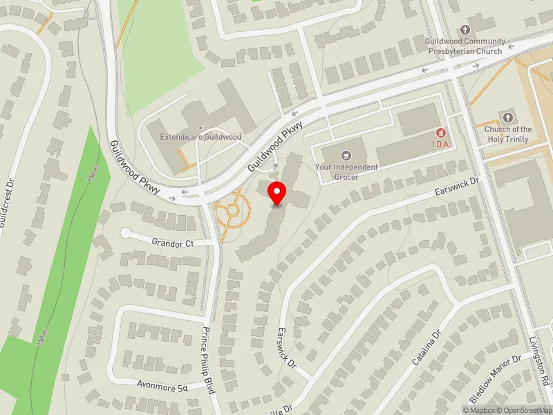 RentSafeTO apartment evaluation map view of 71 GUILDWOOD PKWY in Scarborough-Guildwood, Toronto