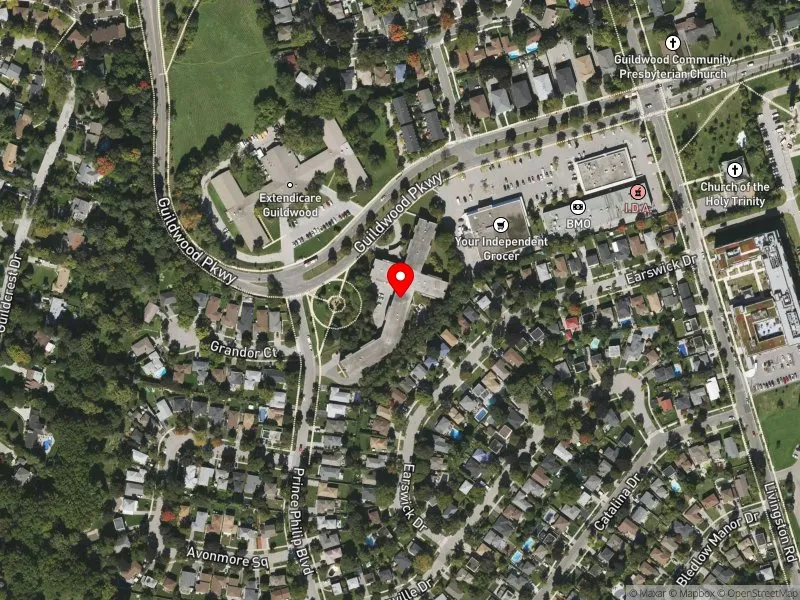 RentSafeTO apartment evaluation satellite view of 71 GUILDWOOD PKWY in Scarborough-Guildwood, Toronto