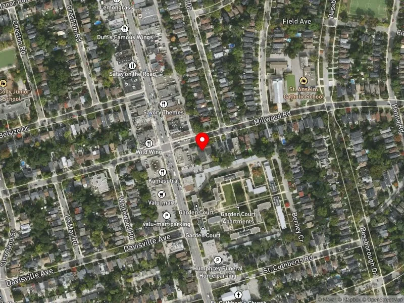 RentSafeTO apartment evaluation satellite view of 715 MILLWOOD RD in Don Valley West, Toronto