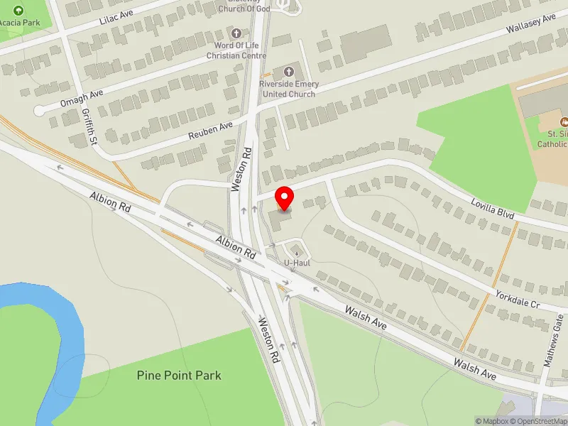 RentSafeTO apartment evaluation map view of 73 LOVILLA BLVD in Humber River-Black Creek, Toronto