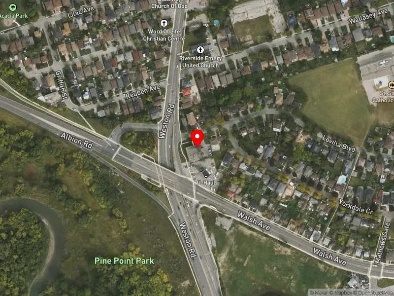 RentSafeTO apartment evaluation satellite view of 73 LOVILLA BLVD in Humber River-Black Creek, Toronto