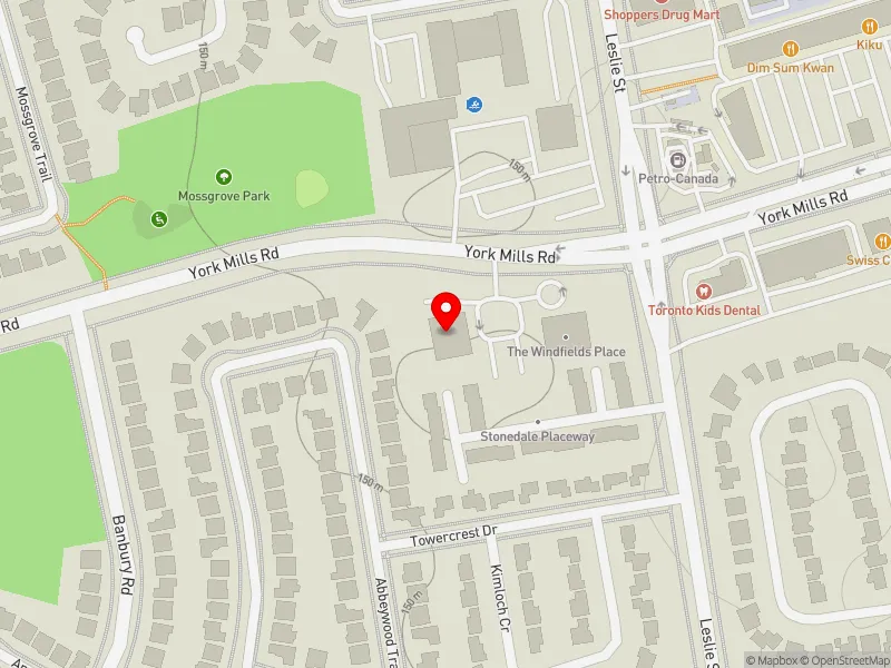 RentSafeTO apartment evaluation map view of 745 YORK MILLS RD in Don Valley West, Toronto