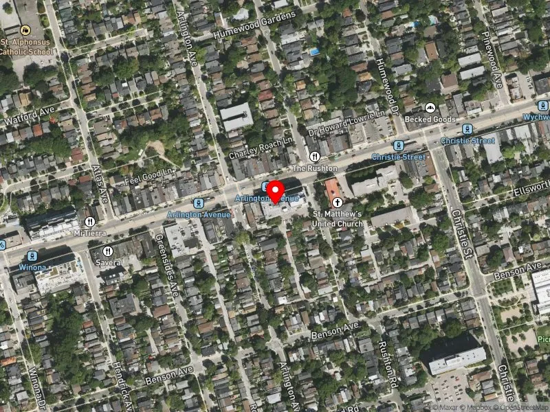 RentSafeTO apartment evaluation satellite view of 747 ST CLAIR AVE W in Toronto-St. Paul's, Toronto