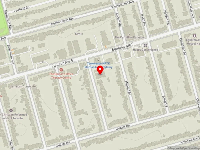 RentSafeTO apartment evaluation map view of 75 PETMAN AVE in Don Valley West, Toronto