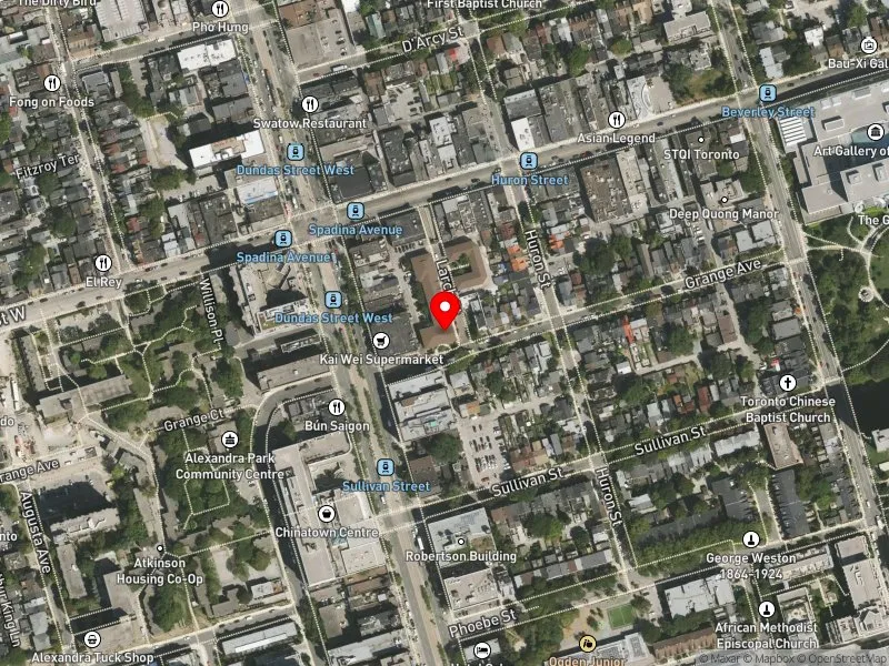 RentSafeTO apartment evaluation satellite view of 76 GRANGE AVE in Spadina-Fort York, Toronto