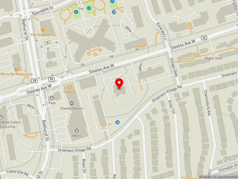 RentSafeTO apartment evaluation map view of 765 STEELES AVE W in Willowdale, Toronto