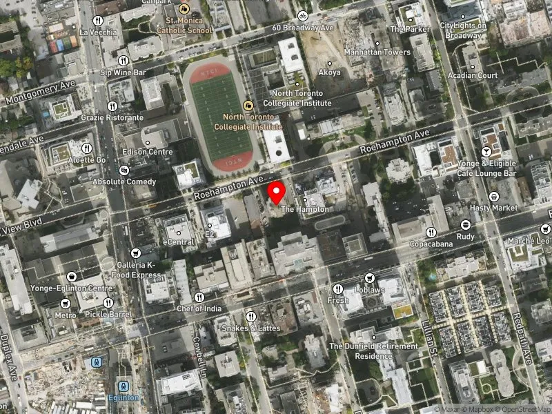 RentSafeTO apartment evaluation satellite view of 77 ROEHAMPTON AVE in Toronto-St. Paul's, Toronto